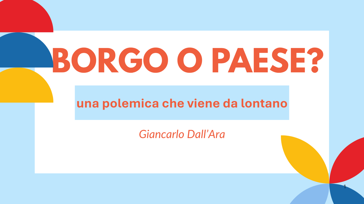 Borgo o paese